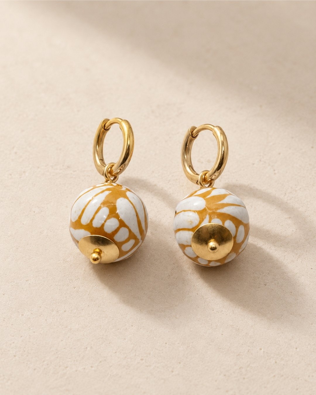 Aretes Arracada Talavera Mostaza by Valerio — SKU 16086674