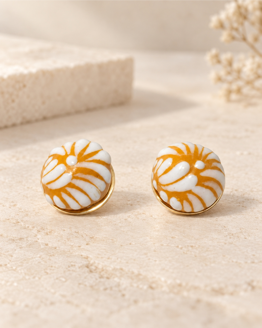 Aretes Talavera Mostaza by Valerio — SKU 16086676