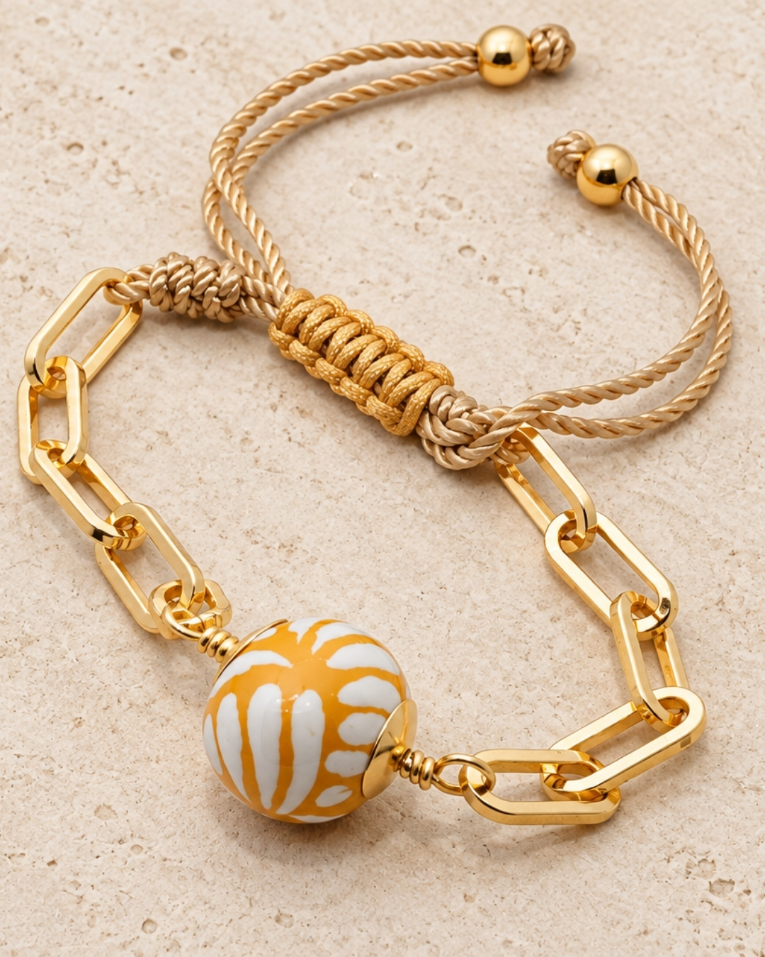 Pulsera Talavera Mostaza by Valerio — SKU 16086683